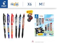 One Piece 6-pack Rollerball pen FriXion Ball & Ball+ Limited Sticker Edition LE 0.7 - thumbnail