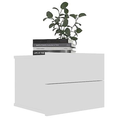 vidaXL Nachtkastjes 2 st 40x30x30 cm spaanplaat wit