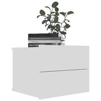 Nachtkastje 40x30x30 cm spaanplaat wit - thumbnail