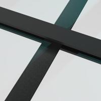 VidaXL Schuifdeur 76x205 cm esg-glas en aluminium zwart - thumbnail
