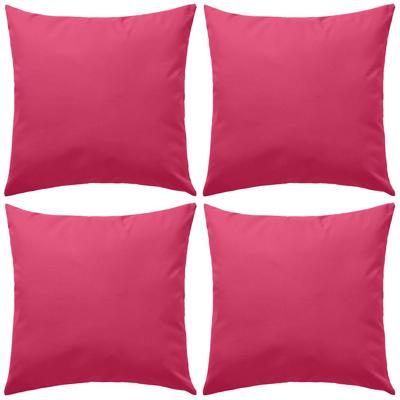 VidaXL Buitenkussens 45x45 cm roze 4 st