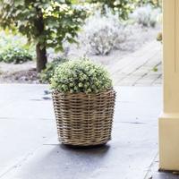 Bloempot Drypot - grijs - 30xØ34 cm - thumbnail