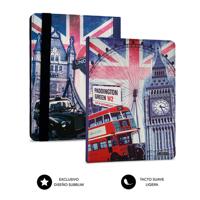 SUBBLIM KeyTab USB England beschermhoes met toetsenbord tablet 10,1 inch microUSB adapter type C klapsluiting - thumbnail