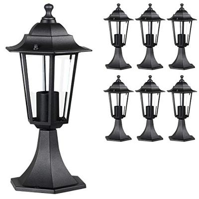 Sokkel lantaarn Hazel Aluminium , Set van 6 stuks Sokkel lantaarn Hazel Aluminium , Set van 6 stuks