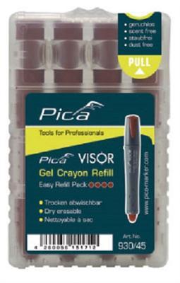 Pica 930/45 VISOR Boardmarker Navulling bruin, 4st.
