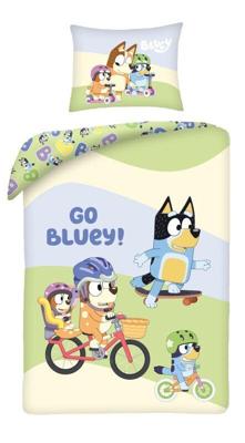 Bluey Dekbedovertrek Go Bluey 140 x 200 cm - katoen Bluey Dekbedovertrek Go Bluey 140 x 200 cm - katoen