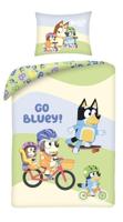 Bluey Dekbedovertrek Go Bluey 140 x 200 cm - katoen - thumbnail