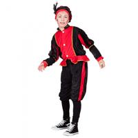 Pieten verkleedpak kind zwart/rood Burgos - thumbnail
