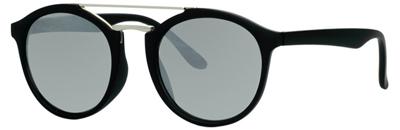 Mlook zonnebril unisex matzwart met spiegellens (ml 6600) Mlook zonnebril unisex matzwart met spiegellens (ml 6600)