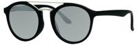 Mlook zonnebril unisex matzwart met spiegellens (ml 6600) - thumbnail