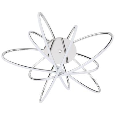 LED Plafondlamp - Plafondverlichting - Glama - 100W - Natuurlijk Wit 4000K - Mat Chroom - Aluminium