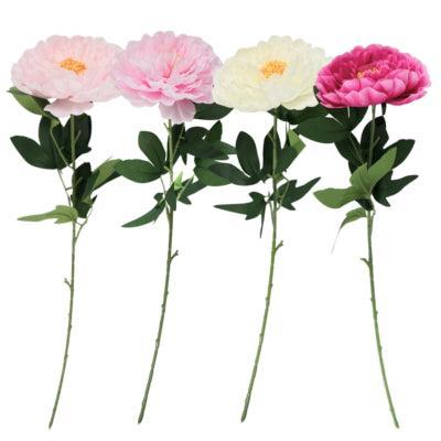 Kunstbloem Peony 77 cm 4 assorti | 36 stuks Kunstbloem Peony 77 cm 4 assorti | 36 stuks