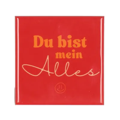 Tegeltje Du Bist Rood 10X10X1CM