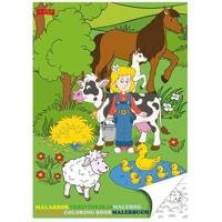 Haza Witbaard Kleurboek boerderij - thumbnail