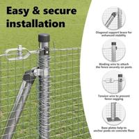 VidaXL Afrasteringspaal zilver 10 x 1,2 m (19 x 19 mm gaas) staal - thumbnail