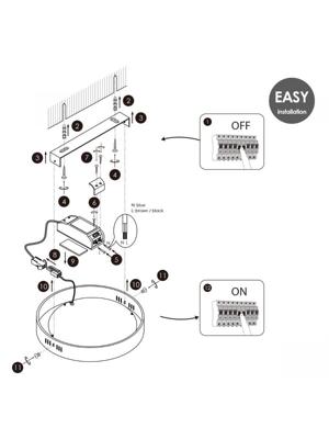 Home sweet home LED plafondlamp ska 17 - wit