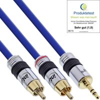 InLine 5m 2x RCA/3.5mm Premium - thumbnail
