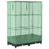VidaXL Plantenbak verhoogd met kashoes 80x40x123 cm rattanlook - thumbnail