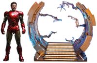Marvel's The Avengers Movie Masterpiece Diecast Action Figure 1/6 Iron Man Mark VI (2.0) with Suit-Up Gantry 32 cm - thumbnail