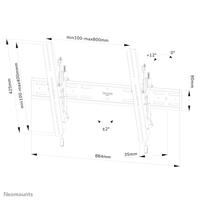 Neomounts WL35S-850BL18 TV-beugel 109,2 cm (43) - 228,6 cm (90) Kantelbaar - thumbnail