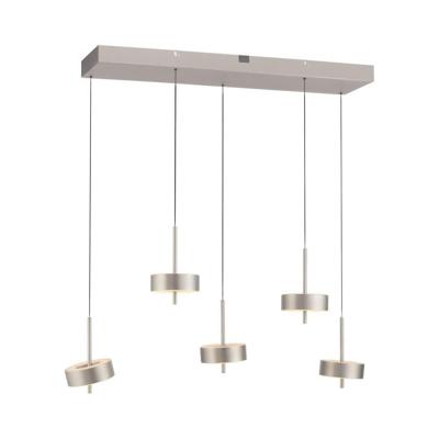 Paul Neuhaus 5-lichts hanglampQ-Rotate aluminium modern - 2249-95