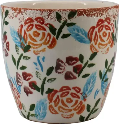 Floran Bloempot Rosa 16x15,5cm Wit