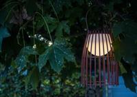 Lucide FJARA - Oplaadbare Tafellamp Binnen/Buiten - Accu/Batterij - Ø 17,5 cm - LED 3 StepDim - 1x0,3W 3000K - IP44 - Roest bruin - thumbnail