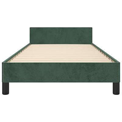 Bedframe zonder matras 90x200 cm fluweel donkergroen