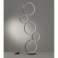 Trio Design vloerlampRondo 5-rings zwart - 422610532 - thumbnail