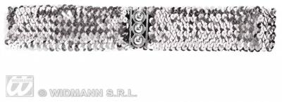 Riem pailletten zilver