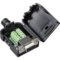 TRU COMPONENTS TC-9744132 D-sub female inbouwconnector Aantal polen: 9 Draad 1 stuk(s) - thumbnail