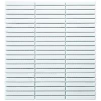 Mozaiek Sevilla Kit-Kat mini&apos;s Glans Wit 1,2x9,2 - thumbnail