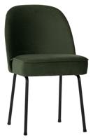Vogue eetkamerstoel fluweel onyx - thumbnail
