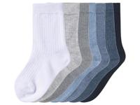 lupilu 7 Paar kinder sokken (Grijs/blauw/wit, 19/22) - thumbnail