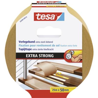 Tesa Tapijttape | lengte 25 m | breedte 50 mm wiel | 6 stuks - 05696-00010-11 05696-00010-11