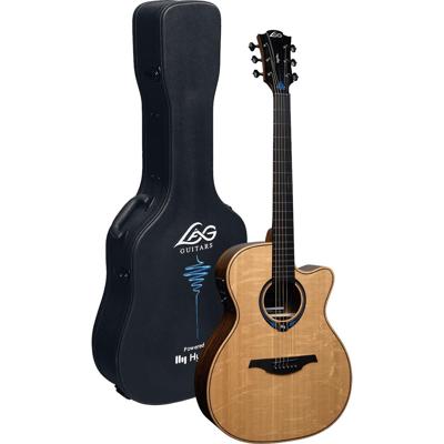 LAG Guitars Tramontane HyVibe 30 THV30ACE Glossy E/A westerngitaar met ingebouwd multi-effect en bluetooth