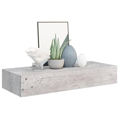 Wandschap met lade 60x23,5x10 cm MDF betongrijs Wandschap met lade 60x23,5x10 cm MDF betongrijs