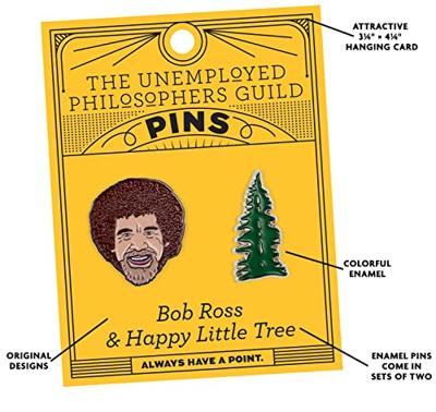 UPG Pins - Bob Ross en Vrolijk Klein Boompje