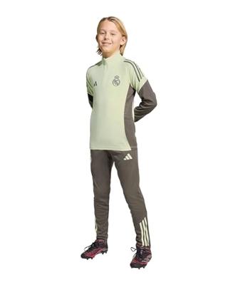 adidas Real Madrid Trainingsbroek 2025-2026 Kids Grijs Lichtgroen