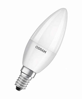 OSRAM HOMELIGHTING 4058075819610 LED-lamp Energielabel F (A - G) E14 Kaars 4.9 W = 40 W Koudwit (Ø x l) 37 mm x 96 mm 4 stuk(s)