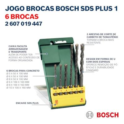 Bosch Accessoires 6-delige SDS-plus S2 borenset | 2607019447 - 2607019447