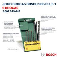 Bosch Accessories Promoline 2607019447 Carbide Hamerboorset 6-delig 5 mm, 6 mm, 6 mm, 8 mm, 8 mm, 10 mm SDS-Plus 1 set(s) - thumbnail