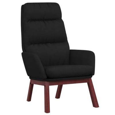 Relaxstoel stof zwart Relaxstoel stof zwart