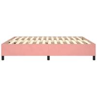 Boxspringframe fluweel roze 180x200 cm - thumbnail