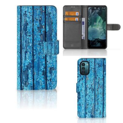 Nokia G11 | G21 | Book Style Case | Wood Blue