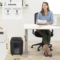 Papiervernietiger fellowes lx85 4x40mm zwart - thumbnail