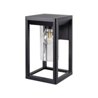 LED Wandlamp Vimo Zwart - Vervangbare E27 - Dimbaar - IP44 - thumbnail