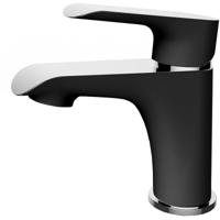 Xellanz Tarma Eenhendel Wastafelkraan - Laag - Zwart/Chroom - thumbnail