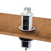 LogiLink LPS235A Stopcontact (inbouw) Aanraakbeveiliging Zilver-zwart - thumbnail