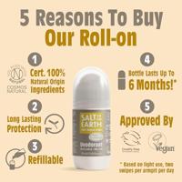Salt Of The Earth Amber + Sandalwood Deodorant Refillable Roll-On - thumbnail